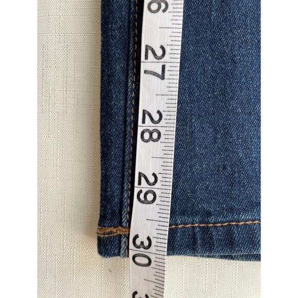 NANETTE LEPORE Belle High Rise Bootcut Denim Jeans Size 12‎ Dark Wash Stretch - Picture 11 of 13